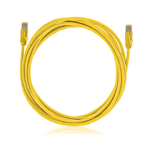 Keline, 10G patch kabel Cat.6A STP LSOH žlutý KEL-C6A-P-xxx-YE