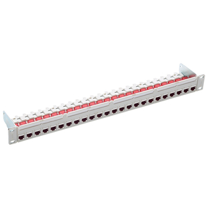 R&M, Patch panel PC 24xRJ45/s, Cat.6A ISO, LSOH, 1U R813493