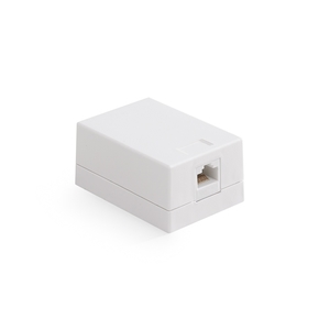Keline, zásuvka Kompakt Box  1xRJ45 Cat.6 UTP WH na omítku bílá KE-SMB01-C6U-WH