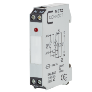 Metz, KRA-M4/1, 1 normally open contact (SPST-NO), 230 V AC