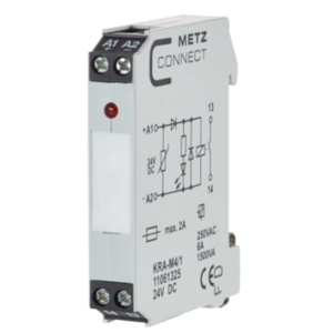 Metz, KRA-M4/1, 1 normally open contact (SPST-NO), 24 V DC