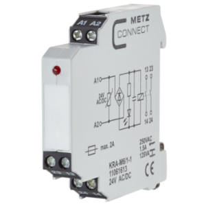Metz, KRA-M6/1-1, 2 normally open contacts, 24 V AC/DC