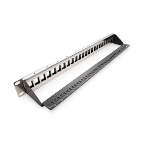 Keline, modulární patch panel neosazený pro 24xRJ45 1U černý