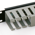 Triton, 19' vyvazovací panel 1U jednostranná plastová lišta RAB-VP-X02-A1