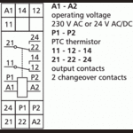Metz, TMR-E12 without error memory, 230 V AC, 2 changeover contacts