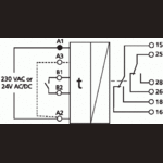 Metz, MFRk-E12, 230 V AC  24 V ACDC, 0,1 min-10 h