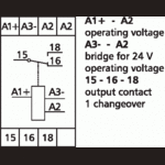 Metz, TERk-E08, 230 V AC  24 V ACDC tp 0,1 min-10h, ti 0,1 min-10 h
