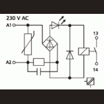 Metz, KRA-M4/1, 1 normally open contact (SPST-NO), 24 V AC/DC