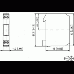 Metz, KRA-M4/1, 1 normally open contact (SPST-NO), 230 V AC