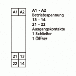 Metz, KRA-M61-2, 1 normally open contact, 1 normally closed contact, 230 V AC