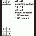 Metz, KRA-M61-2, 1 normally open contact, 1 normally closed contact, 230 V AC