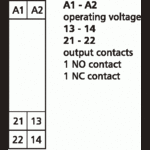 Metz, KRA-M6/1-2, 1 normally open contact, 1 normally closed contact, 24 V AC/DC