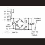 Metz, KRA-SR-M8/21, 1 changeover contact, 24 V AC/DC