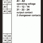 Metz, KRA-F10/21-21, 2 changeover contact (DPST), 24 V AC/DC