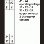 Metz, KRA-M8/21-21, 2 changeover contacts, 230 V AC
