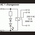 Metz, RM21, 1 changeover contact, 24 V AC