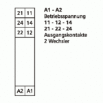 Metz, RM3, 2 changeover contacts, 24 V AC