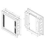 Triton, hybridní rozvaděč datový 500x110 mm RAL9003 hl. lesklá RNA-xx-A51-YXX-X1