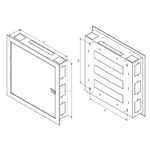 Triton, hybrid rozvaděč silový 500x110 mm RAL9003 hl. lesklá SNA-xx-C51-YXX-X1