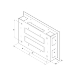 Triton, hybrid rozvaděč silový 500x110 mm RAL9003 hl. lesklá SNA-xx-C51-YXX-X1