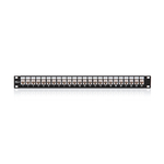 Keline, patch panel 24xRJ45 Cat.6 UTP 1U černý