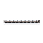 Keline, patch panel 24xRJ45 Cat.6 UTP 1U černý