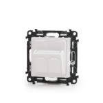 Keline, zásuvka Legrand Valena<sup>TM</sup> Life pro 2xRJ45 cat.6<sub>A</sub> ISO HD STP 45x45mm bílá