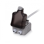 Keline, zásuvka IP66 pro 2xRJ45 cat.6<sub>A</sub> ISO STP na omítku