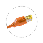 Keline, 10G patch kabel Cat.6A STP LSOH oranžový