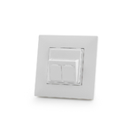 Keline, zásuvka Legrand<sup>® </sup> Niloé<sup>TM</sup> STEP pro 2xRJ45 cat.6 STP TL 45x45mm bílá