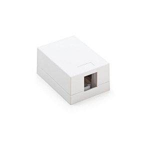 Keline, zásuvka Kompakt Box pro 1xRJ45 na omítku bílá KE-SMB01-W
