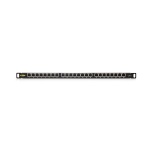 Keline, HD patch panel KOMPAKT 24xRJ45 Cat.5E STP 0,5U černý