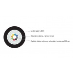 Keline, optický kabel univerzální 12 vl. 50/125 OM2 LSOH - J/A-V(ZN)BH Euroclass Eca TB12OM2-Eca