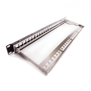 Keline, modulární patch panel MODULO neosazený pro 24xRJ45 1U černý