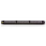 Keline, patch panel KOMPAKT 24xRJ45 Cat.6 UTP 1U černý