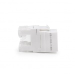Keline, keystone modul 1xRJ45 Cat.5E UTP bílý KEJ-C5E-U-WH