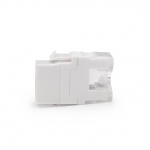 Keline, keystone modul 1xRJ45 Cat.5E UTP bílý KEJ-C5E-U-WH