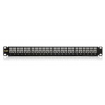 Keline, patch panel MODULO 24xRJ45 Cat.5E UTP 1U černý - beznástrojový
