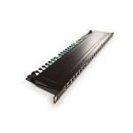 Keline, HD patch panel KOMPAKT 24xRJ45 Cat.6 STP 0,5U černý